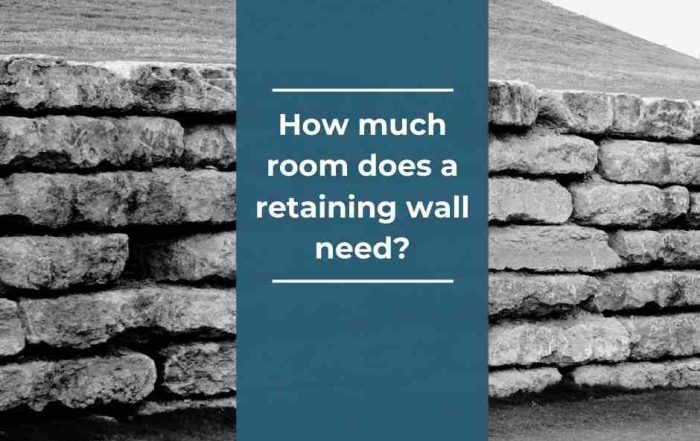 Title image for How much rooms does a retaining wall need?